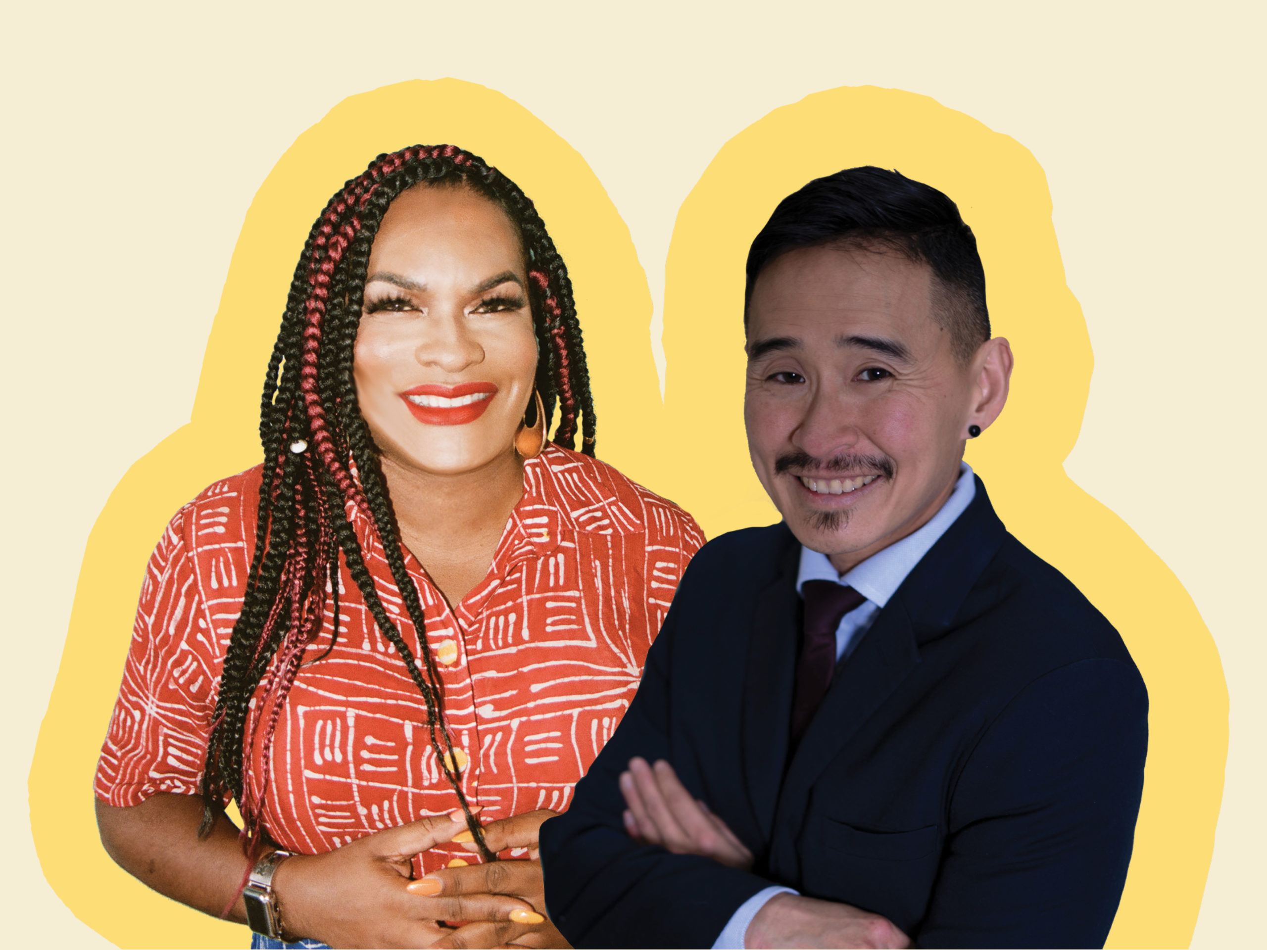 Imara Jones, TLC Board Chair, and Kris Hayashi, Outgoing TLC Executive Director