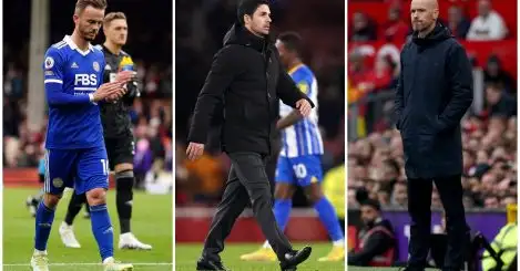 Big Weekend: Arsenal v Brighton, Guardiola, Man Utd, Leicester’s Maddison, EFL play-offs