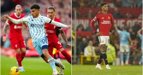 Manchester United trio and Man City target in Premier League’s worst XI of the weekend