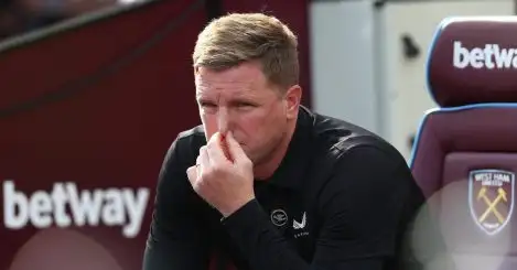 Eddie Howe odds plummet in sack race after back-to-back 2-0 defeats