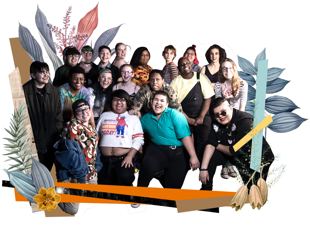 Youth Group Posing together for a photo, all of them appear very happy.